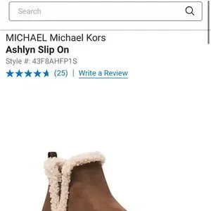 Michael Kors Ashlyn Slip On Dark Caramel 8.5 9